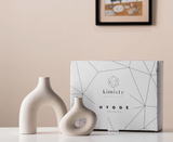 Ceramic Off White Nordic Vase - Set of 2
