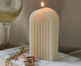 Rainbow Candle - Ivory