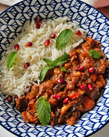 Moroccan Eggplant & Chickpea Stew