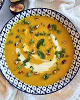 Curried Butternut Squash Lentil & Apple Soup