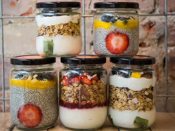 Ten Assorted Breakfast Jars (Snack & Meal Available)